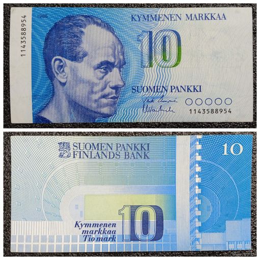 10 марок Финляндия 1986 г.