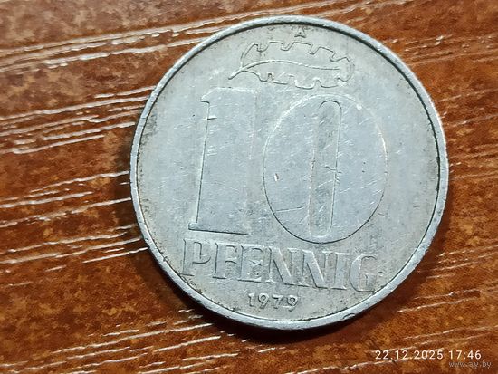 Германия 10 пфеннигов 1979