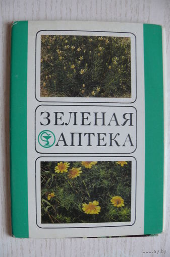Комплект открыток "Зеленая аптека, выпуск 4", 1986, 19 из 20 шт.