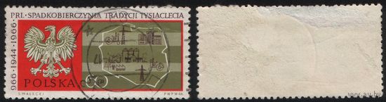 Польша (Mi)PL1739 (1000-летие Польши) 1966 год 60 gr Карта Польши и Орел (a1-04 ТОРГ/ВАША ЦЕНА