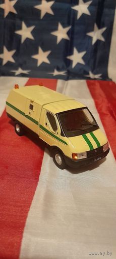 Машинка (модель) 1:43 deagostini газель ГАЗ-3302 Ратник инкассация