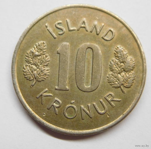 Исландия 10 крон 1976 г
