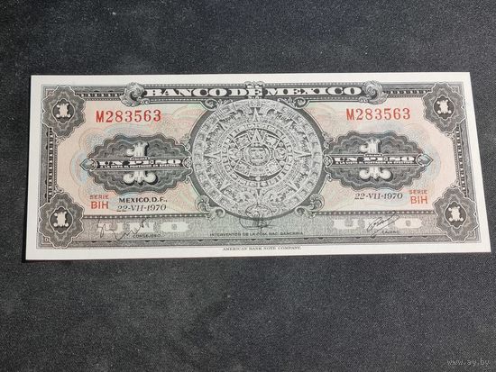 Мексика 1 песо 1970 Unc