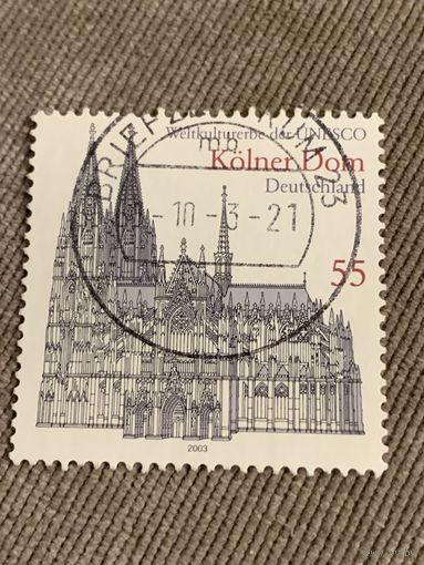 Германия 2003. Архитектура ЮНЕСКО. Kolner Dom. Марка из серии
