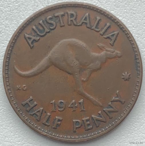 Австралия 1/2 пенни 1941 г.