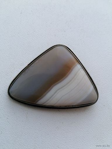 Брошь, размерная, натуральный камень, торги с Рубля