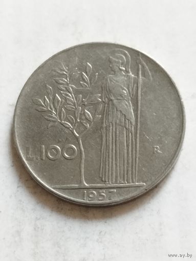 Италия 100 лир 1957
