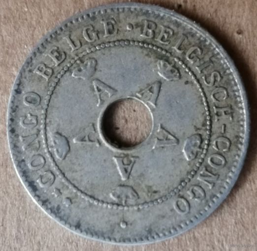 Бельгийское Конго 10 сантимов 1927 г., КМ# 18