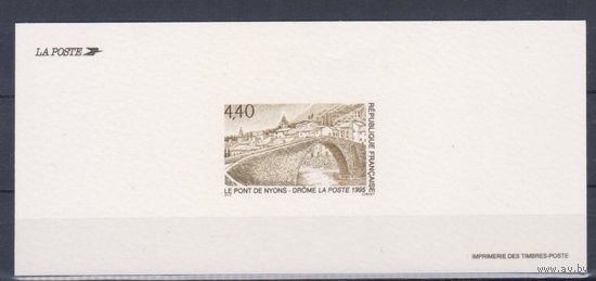 [1652] Франция 1995. Мост. ЛЮКС- БЛОК.