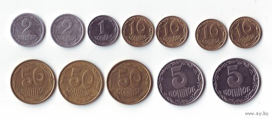 Монеты Украины.