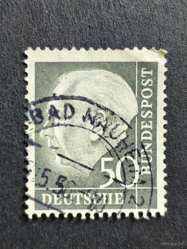 Германия 1954. Профессор, доктор Теодор Хойс (1884-1963), 1-й президент Германии