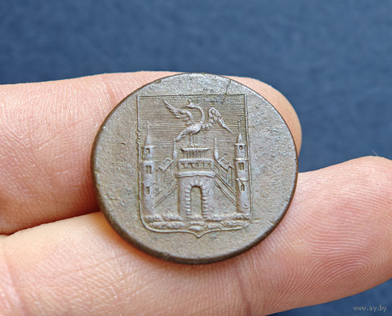 Пуговица РИ, Орловская губ, очень большая, ранняя, 1796-1830