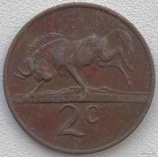 ЮАР 2 цента 1970 г.