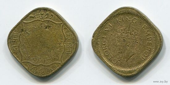 Индия. 1/2 анны (1944)