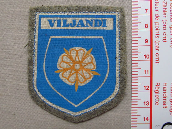 Нашивка Viljandi Вильянди СССР Эстония 1970-е