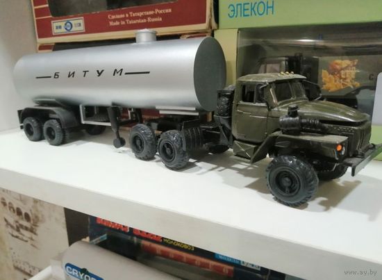 Урал 4320,, ЭЛЕКОН +п /прицеп битумовоз ДС-164 /ЦБ-18,, КазЛаб,,