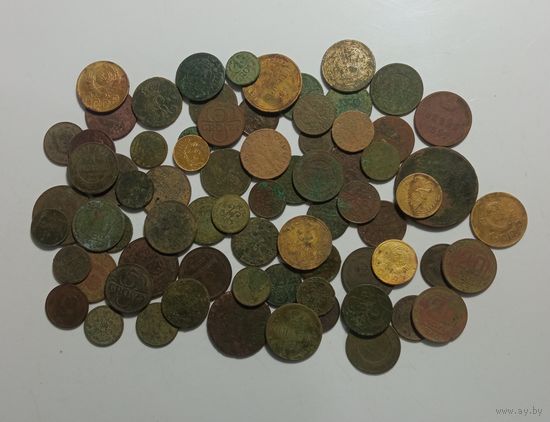 Монеты 75шт.