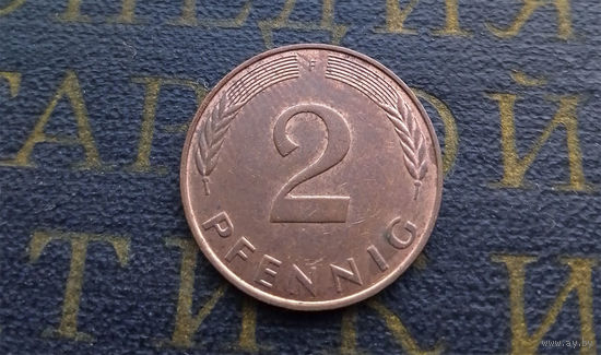 2 пфеннига 1991 (F) Германия ФРГ #11