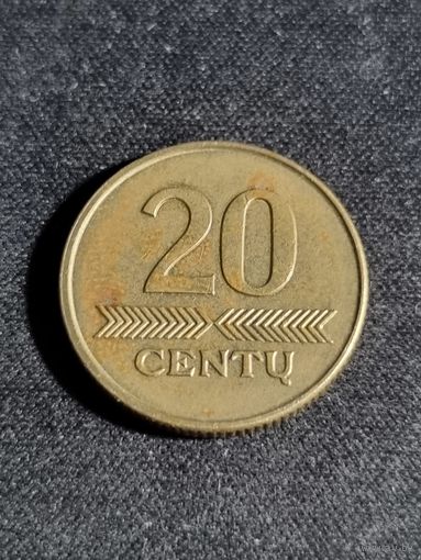 Литва 20 центов 2009