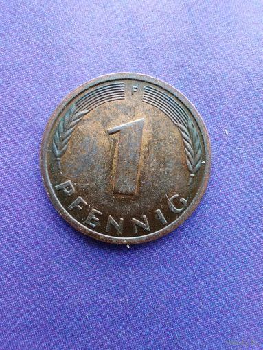 Германия ФРГ 1 пфенниг 1985 F