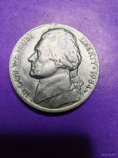 США 5 центов 1984 P