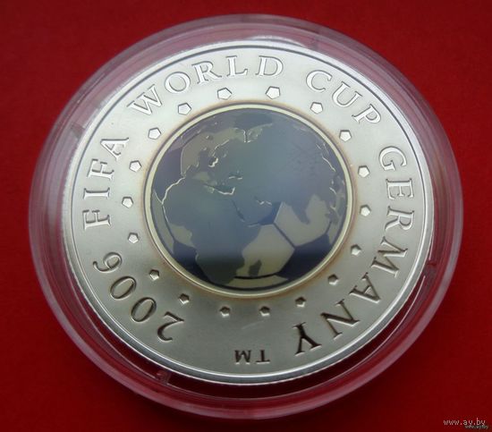 ТОРГ! СОСТОЯНИЕ! Чемпионат мира по футболу 2006 года. Германия! 20 рублей! 2005! Серебро! ВОЗМОЖЕН ОБМЕН!