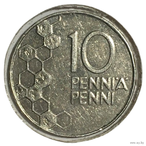 Финляндия 10 пенни, 1996 (холдер)