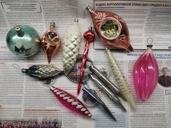 Елочные игрушки СССР