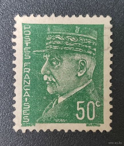 Марка Франция Маршал Петен 1941г 1.21