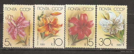 АК СССР 1989 Цветы
