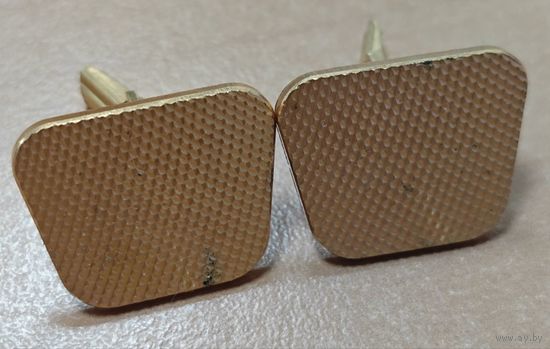 Запонки советские с позолотой, клеймо. Нечастые