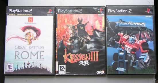 Игры ( 3 шт. ) для  Sony PlayStation 2  б/у набор 25