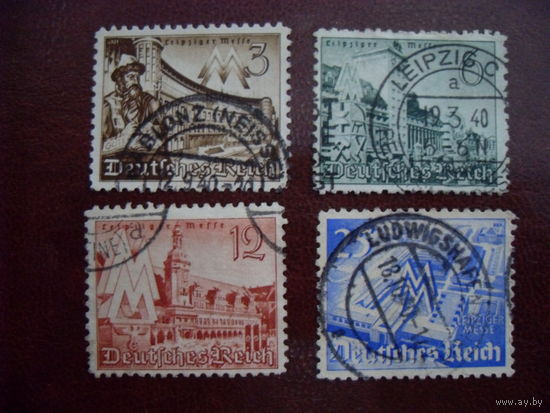Mi.739-742 DR Рейх. 1940 год (mi. 3.20 euro)