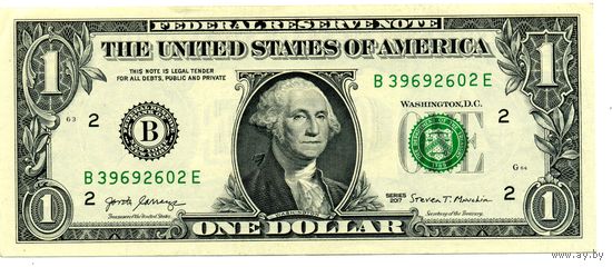 1 доллар 2017 B 1