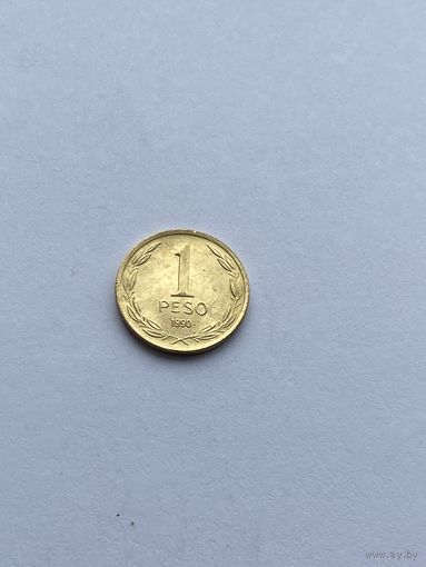 1 песо 1990 г., Чили