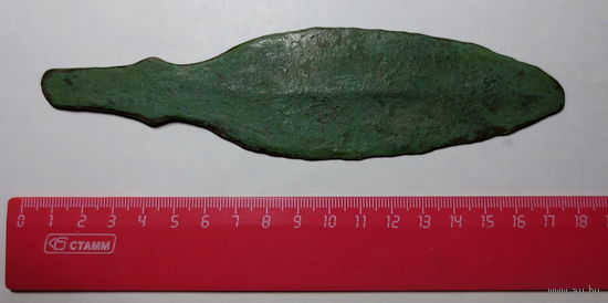 Наконечник, 18 см. Древний и красивый экземпляр.