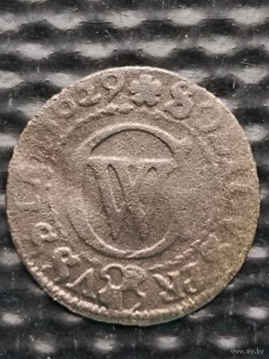 Бранденбург-Пруссия 1 шиллинг 1629 г. Георг Вильгельм(1618-1640 гг), без мц.