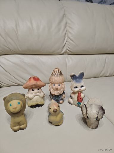 Резиновые игрушки- пищалки ссср