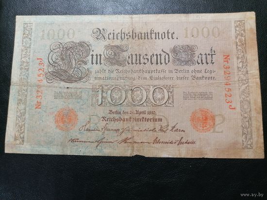 Германия 1000 марок 1910
