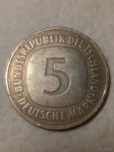 5 марок ФРГ 1989 F