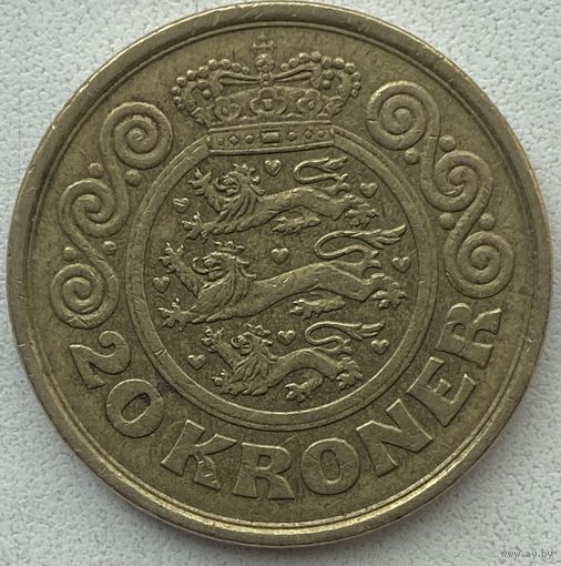 Дания 20 крон 1990 г.