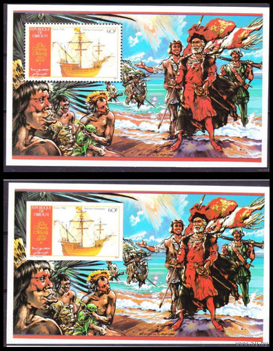 1986 Джибути Корабли с парусами MNH