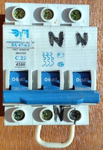 Автоматический выключатель ВА 47-63