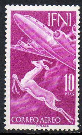 Испанское Марокко. Ифни. Авиапочта 1953 год 1 чистая марка