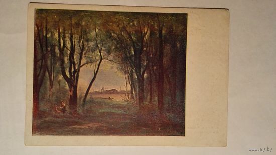 Коро. Пейзаж с озером. 1946. "Искусство"