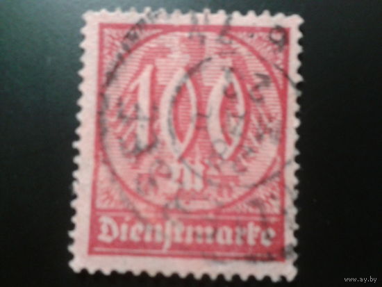 Германия 1922 служебная марка