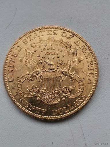20 долларов США 1904 год! Золото!