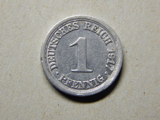 Германия 1 пфенниг 1917г.