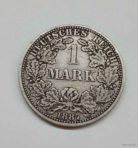 1 марка 1887г Германия