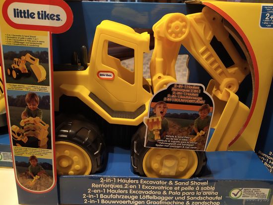 Машинки игрушечные Погрузчик+машинка от  Литл Тайкс,для детей +1-2 (одним лотом 2 шт.)